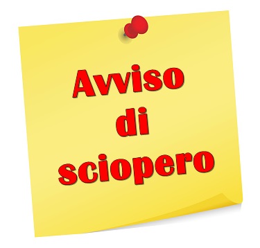 avviso sciopero