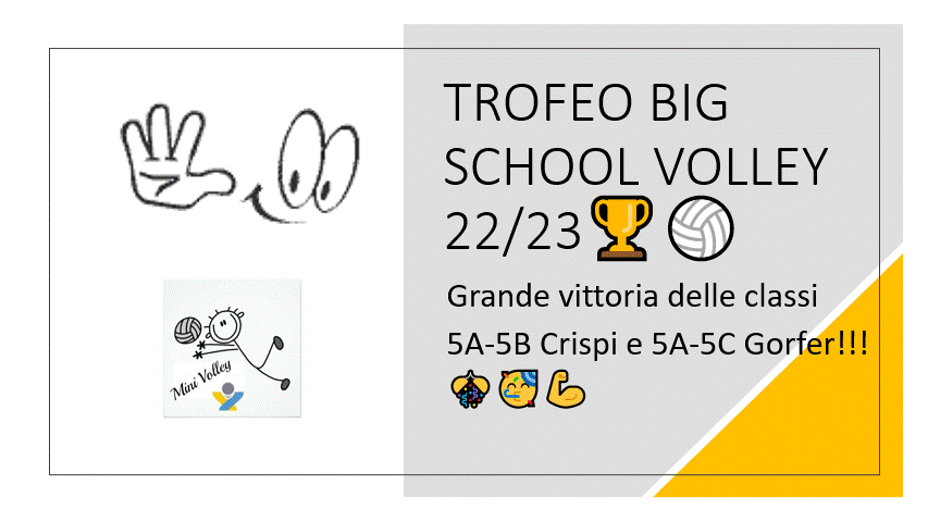 22 23 primaria vittoria trofeo pallavolo
