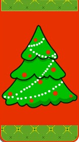 natale albero cornice