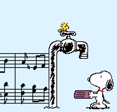 snoopy MUSICA NOTE