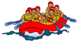 sport logo rafting